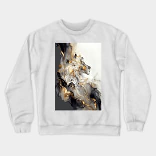 Lion's Gaze - Resin Art Crewneck Sweatshirt